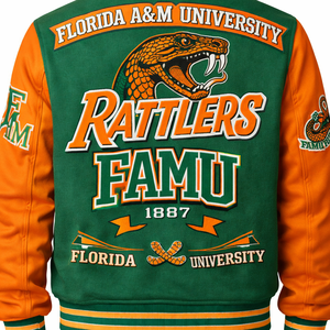 Fabricante de Chaquetas Universitarias FAMU, Calidad Premium, Poliéster/Algodón, Personalizables, Proveedor Mayorista, Precios Competitivos - Product Image 4