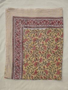 Paréo de plage fait main en coton imprimé au bloc indien, écharpe de plage en voile naturel pour l'été - Product Image 3