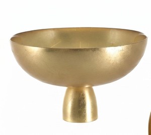 Gran oferta moderna de primera calidad, Frutero de Pedestal clásico dorado, lujos modernos, Frutero de fundición de aluminio Royal Fancy, cuenco esmaltado - Product Image 4
