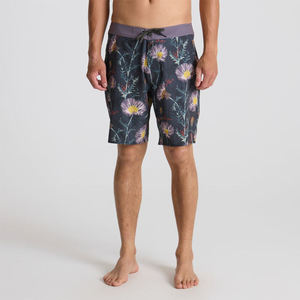 Shorts de bain décontractés pour hommes, séchage rapide, taille à cordon de serrage avec poches, imprimé palmiers, tissu polyester, logo personnalisé, plage, surf - Product Image 1
