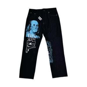 Jeans SDL SKY DA LIMIT, Tendencia de Moda, Jeans Cargo Holgados de Invierno para Hombre, Jeans Hip-hop, Pantalones de Mezclilla Estampados - Product Image 2