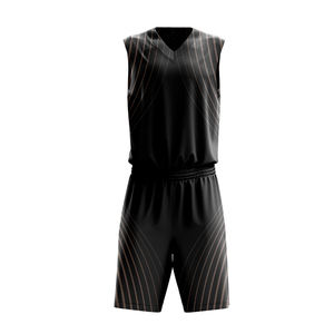 Tenue de basketball personnalisée pour hommes, kit d'équipe de club, nouveau design, uniforme respirant avec faible MOQ - Product Image 1