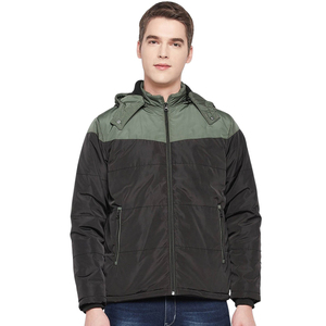 OEM Mens Windproof Hooded <b>Padded</b> Down Jacket Lightweight Packable Winter Puffer Coat Custom Logo Wholesale - Product Image 1