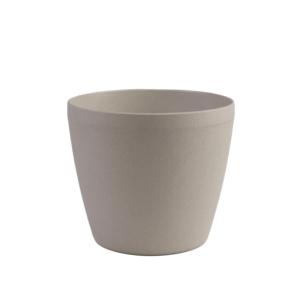 กระถางพลาสติกขนาด6นิ้วแบบย่อยสลายได้1แกลลอนทนทานดีไซน์สีขาวนวล - Product Image 1