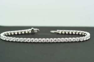 Fine Moissanite Tennis <b>Bracelet</b> & <b>Bangles</b> Brilliant Cut Hip Hop Style Gold/<b>Silver</b> Plated Unisex Jewelry for Anniversary Gift - Product Image 5