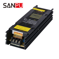 150W Intérieur Mince Noir SMPS Alimentation Constante LED Bande Pilote 5v 12v 24v AC DC CCTV Commutation Lumière 100-240 VAC 20A 16A