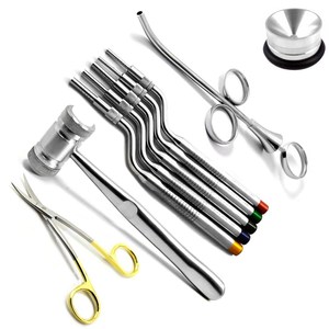 Kit de Cirugía de Levantamiento de Seno para Implantes Dentales, Osteótomos, Curetas Lucas, Martillo para Injerto Óseo, Instrumentos Quirúrgicos de Acero Inoxidable CE - Product Image 1