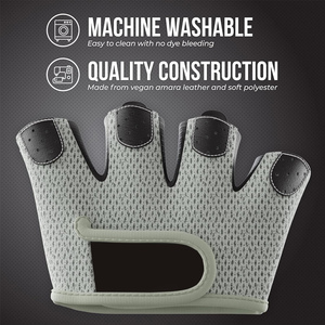 Premium Weightlifting Gloves <b>Half</b> Finger Anti <b>Slip</b> Gym Gloves with Wrist Wraps for Strength Training Bodybuilding Fitness Gloves - Product Image 6