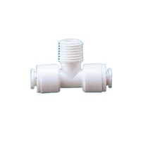 Conector de Empuje Manual, Conexión Rápida, Ecológico, de Plástico, Conector en T Macho, 1 Año de Garantía, Piezas de Filtro de Agua RO, Hotel, Inglés