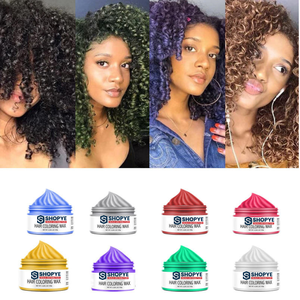 Crème colorante instantanée Caitu DIY pour coiffure, 8 couleurs, cire capillaire temporaire à forte tenue, produit coiffant - Product Image 6