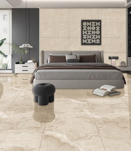 Azulejos de Porcelana Color Marfil Ébano para Pisos y Paredes, Azulejos Interiores Modernos con Acabado Mate y Pulido para Hogares, Hoteles y Oficinas de Lujo, 60x120 CM, 8.5 MM - Product Image 1