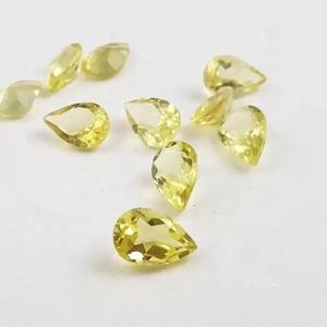 8x12mm Natural Lemon Quartz Faceted Pear Cut Loose Gemstone Handmade For Jewelry Pendant <b>Bracelet</b> Making At 100% Lowest Price - Product Image 4