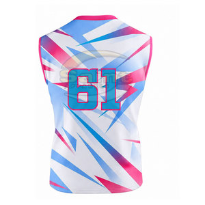 Ensemble maillot et short de football américain pour équipe, taille élastique, polyester respirant, vente en gros, uniforme homme numéro 61 - Product Image 2
