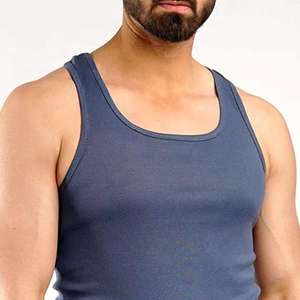 High quality Wholesale New Cotton <b>Men</b> Tank Top Breathable Gym Wear Casual Plain Running <b>Singlet</b> Print Solid Colors <b>Men</b> Clothing - Product Image 6