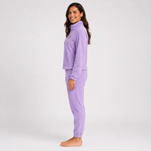 Conjunto Deportivo de Felpa para Mujer, Sudadera con Capucha y Pantalones Deportivos Elegantes con Forro Interior Suave, Ropa Deportiva Urbana - Product Image 5