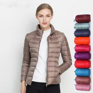 Manteau d'hiver pour femmes 2026, nouvelle veste en duvet de canard blanc ultra légère, coupe slim, portable, coupe-vent, doudoune pour femmes - Product Image 2