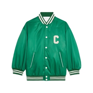 New Arrival Fashionable Custom Street Wear Wholesale High Quality <b>Sheep</b> <b>Skin</b> Dyed Solid Women Varsity <b>Jacket</b> - Product Image 1