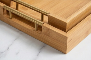 Juego de Bandejas Decorativas de Madera, Diseño Moderno, Juego de 3 Bandejas Multifuncionales para Decoración del Hogar, Mesa de Centro - Product Image 2