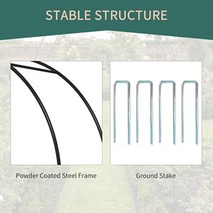 Arco da Giardino in Metallo Nero da 226,6 cm con Cancello, Elegante Arco Nuziale e Pergola per Piante Rampicanti e Rose - Product Image 5