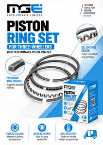 Jeu de segments de piston pour tricycle TVS - Product Image 1