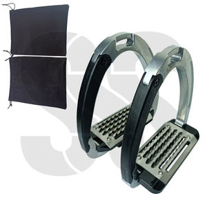 Estribos Plegables Premium para Caballo, de Acero Inoxidable y Aleación de Aluminio, Ligeros, Duraderos, Seguros para Montar a Caballo, Ajustables - Product Image 2
