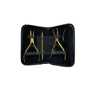 Kit de Herramientas para Extensiones de Cabello Chapadas en Oro de Primera Calidad – Aplicador de Microperlas con Pinzas Compuestas Duraderas - Product Image 4