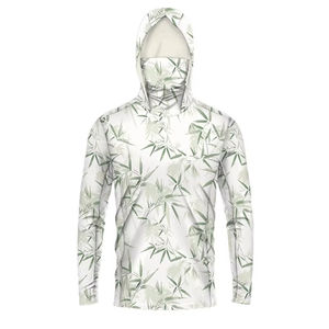 Camisa de Pesca con Capucha y Manga Larga para Hombre, Impresión por Sublimación, Secado Rápido, UPF 50, Ropa de Exterior, 100% Poliéster, Sudadera - Product Image 2