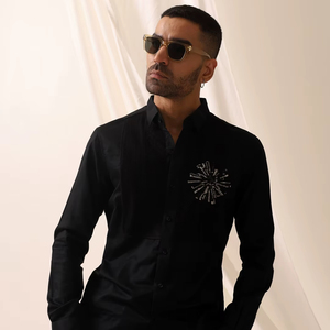 Camisas Casuales 3-D BOOM BLK para Hombre, 100% Algodón, Secado Rápido, Transpirables, para Verano - Product Image 1