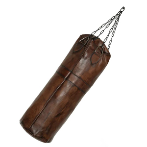 Sac de frappe de boxe réglable et confortable en cuir véritable de haute qualité avec fermeture élastique – Sac de frappe lourd personnalisable en couleur - Product Image 4