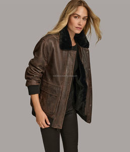 Nuevo estilo Chaquetas de mujer Moto Mejor llegada para ropa de invierno Manga completa Personalizado Nuevo diseño Chaquetas de cuero para mujer - Product Image 3