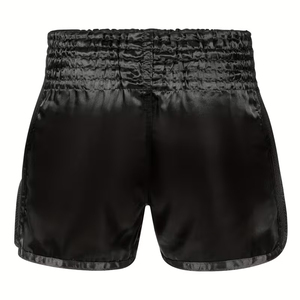 Shorts de combat Muay Thai dernière génération, couleur noire, taille haute, extensibles, séchage rapide, respirants, pour arts martiaux et kick-boxing - Product Image 4