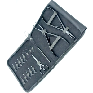 Kit d'outils pour extensions de cheveux, ciseaux métalliques, pinces, outils de démarrage pour coiffure de qualité professionnelle, outils et kit de pose et de retrait d'extensions de cheveux - Product Image 6