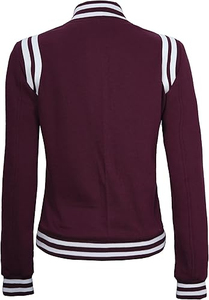 Plus Size Wholesale <b>Top</b> Selling Women's Sheep Skin Dyed Varsity Jacket Knitted Breathable Comfortable Quality Design Winter Warm - Product Image 5