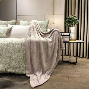 Wholesale Bulk Organic Cozy <b>Warm</b> Comfort Winter <b>Blanket</b> Thick Plush Fleece 100% Silk Printed Pattern Vintage Style Hotel Use - Product Image 3