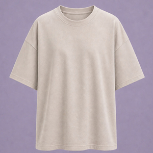 เสื้อยืดคอกลมแขนสั้นทรงหลวมสำหรับผู้หญิง สีพื้น ผ้าฝ้าย 100% สวมใส่สบายในฤดูร้อน ระบายอากาศได้ดี  สามารถปรับแต่งลายปะติดได้ - Product Image 5
