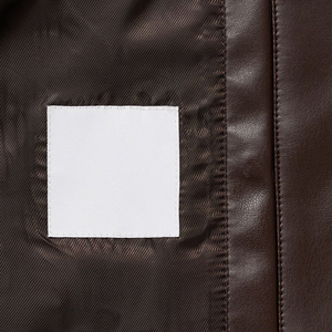 New Custom Men Leather <b>Jacket</b> for Adults Wholesale Winter Wear Street Style <b>Slim</b> <b>Fit</b> Front Logo Waterproof Windproof Low MOQ - Product Image 4