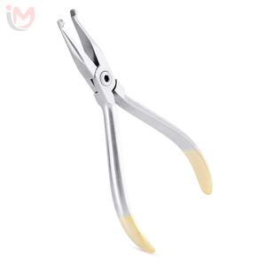 Pince manuelle orthodontique droite pour la pliage de fils et le positionnement d'appareils dentaires pour dentistes – Services OEM - Product Image 1