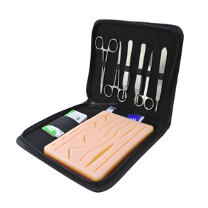 Kit d'entraînement à la suture manuelle en acier inoxydable pour étudiants en médecine, coussin de suture réutilisable, fil et aiguille, certifié CE, MEDTRUST SURGICAL - Product Image 3