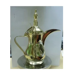 High Selling Trending Style <b>Arabic</b> Dallah Coffee Pot With Middle East Style Luxury Glossy Polished At Wholesale Cheap Price - Product Image 2
