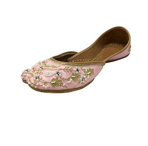 Sandalias Khussa Tradicionales Hechas a Mano para Mujer, Calzado Punjabi para Bodas y Novias - Product Image 2