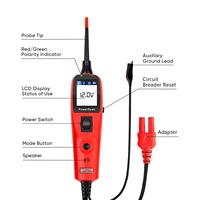 Untuk Autel PowerScan PS100 Digital Voltmeter Penguji Sirkuit Mobil Penganalisa Mesin dengan Probe Daya Resistansi Bahan Plastik