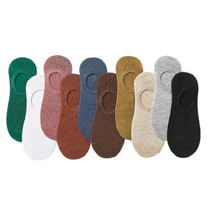 Chaussettes de sport décontractées d'été pour hommes et femmes, en coton épais respirant, invisibles, coupe basse, personnalisables en gros - Product Image 5