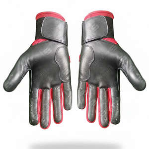 Guantes de Bateo de Béisbol de Cuero Cabretta, Guantes de Béisbol Profesionales Transpirables, Ligeros, Antideslizantes, Hechos a Medida para Mano Izquierda o Derecha - Product Image 1