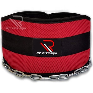 Cinturón de Entrenamiento de Alta Calidad Personalizado de Goma/EVA/Neopreno para Levantamiento de Pesas y Dips con Cadena para Fitness - Product Image 1