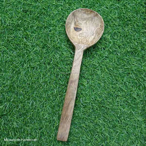 Juego de utensilios de cocina de madera de acacia natural, espátulas y cucharas de madera compatibles para cocinar, con forma y logotipo personalizados. - Product Image 2