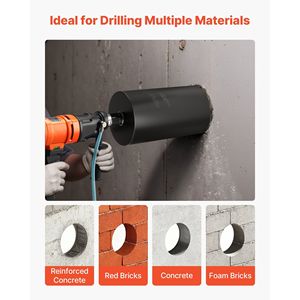 Punta da trapano per saldatura ad alta precisione da 8 pollici di diametro, 14 pollici di profondità di foratura, filettatura interna da 1-1/4 a 7 per muratura e cemento - Product Image 4