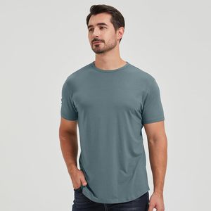 เสื้อยืดคอกลมแขนสั้นทรงปกติสำหรับผู้ชาย เนื้อผ้าฝ้าย 100% นุ่มสบายด้านหน้า ป้องกันการเป็นขุย เหมาะสำหรับใช้ในชีวิตประจำวัน ทั้งในบ้านและนอกบ้าน - Product Image 4