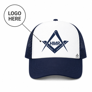 Casquette de baseball de camionneur avec logo personnalisé, vêtements grecs, insignes maçonniques, tenue maçonnique, pour fraternité, sororité, brotherhood, sisterhood - Product Image 1