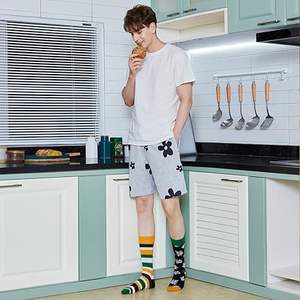 Calcetines Casuales de Invierno para Hombre de Primera Calidad, Personalizables, Transpirables, Cómodos, Tejidos con Spandex/Nylon, Resistentes a Desgarros - Product Image 6