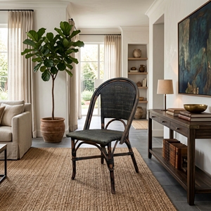 Nouvelle Chaise de Salle à Manger Lagras Moderne et Minimaliste, en Rotin Synthétique Tressé Artisanal, Style Bistro Français, pour Intérieur et Extérieur, Décoration d'Intérieur Premium - Product Image 3